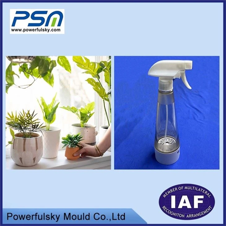 Plastic injection molded parts for trigger sprayer bottle